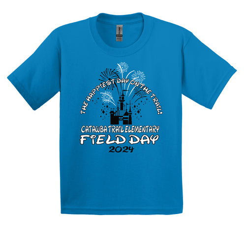 Catawba Trail Elementary Field Day 2024 - Sapphire T-Shirt
