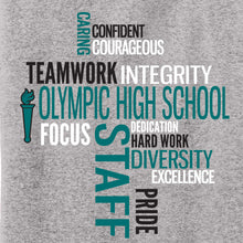 Olympic High Spirit and Staff 2019 - T-Shirt Staff Words