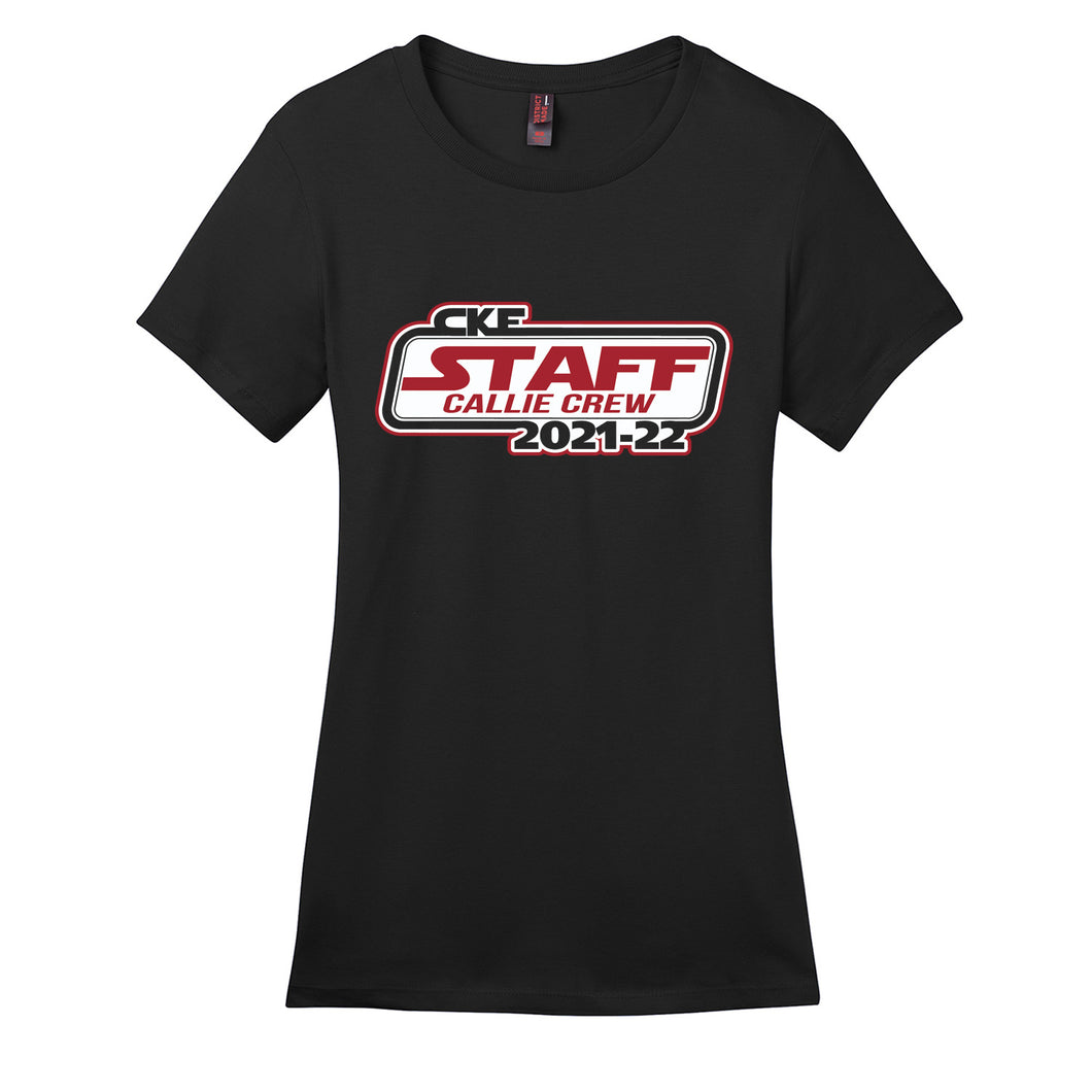 Callie Kirkpatrick Elementary 2021 Staff - District Ladies 50/50 T-Shirt