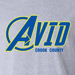 Crook County AVID 2018 Design 1 - 3/4 Sleeve Raglan
