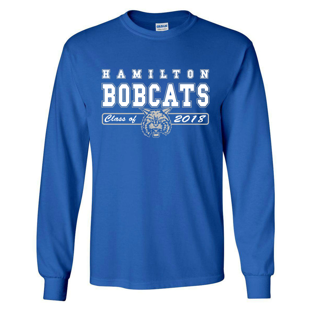 Hamilton Bobcats Class of 2018 - Long Sleeve T Shirt