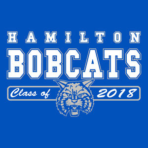 Hamilton Bobcats Class of 2018 - Long Sleeve T Shirt