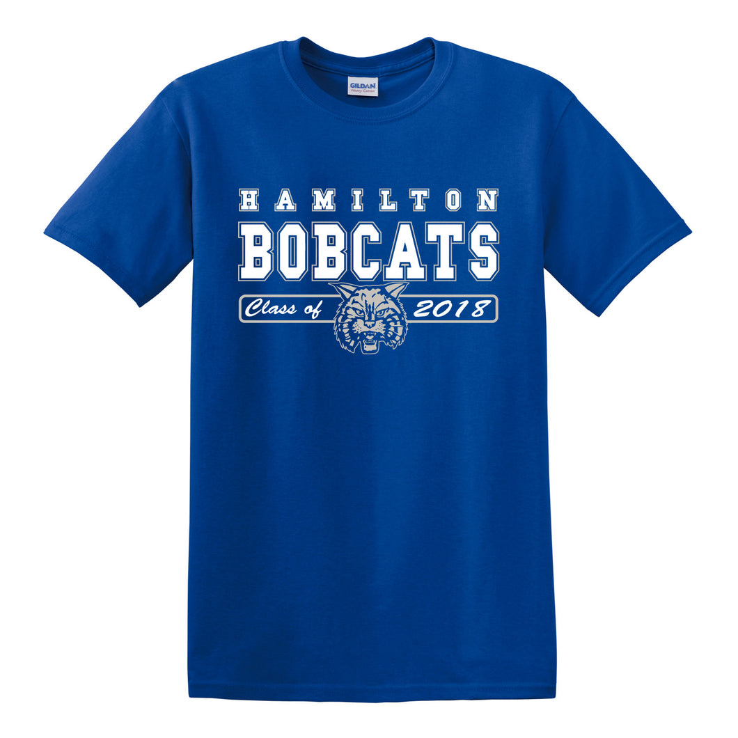 Hamilton Bobcats Class of 2018 - Cotton T Shirt