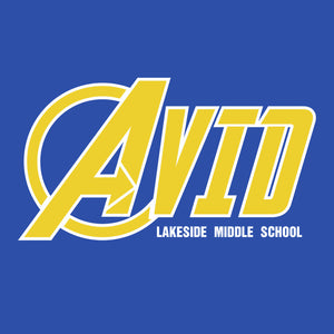 Lakeside Middle School AVID 2021 - Royal Hooded Sweatshirt
