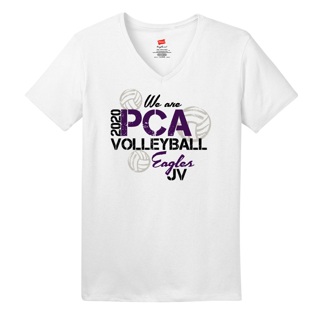 Plymouth Christian JV Volleyball 2020 - Ladies V-Neck T