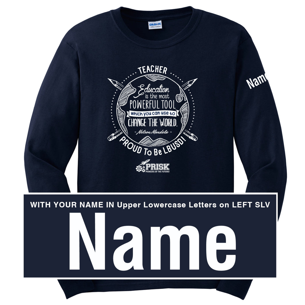 Prisk Elementary Staff 2019 - Long Sleeve Shirt - WITH NAME